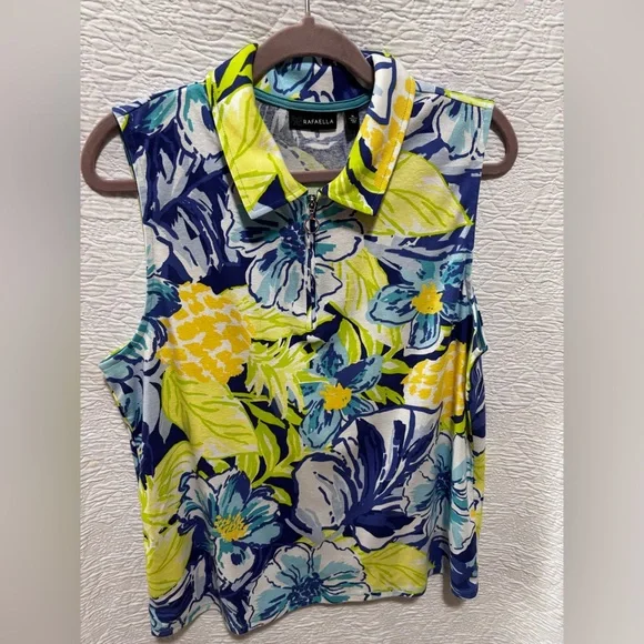 NWT Rafaela sleeveless collared shirt - Picture 2 of 5